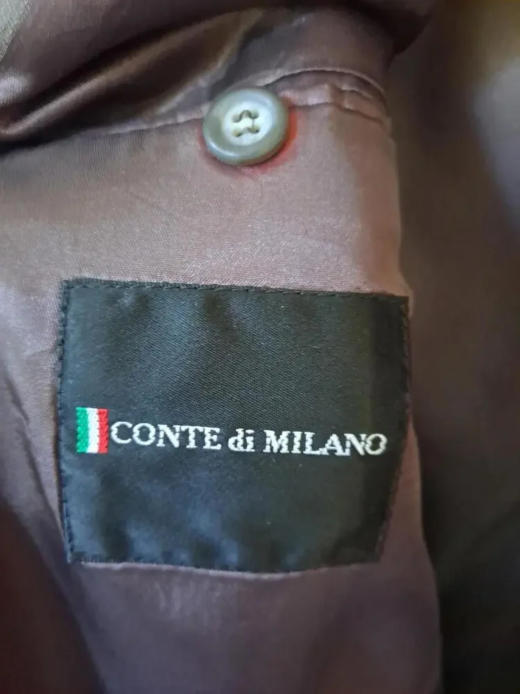 Canti di Milano‎ Tan Blazer 100% Worsted Wool